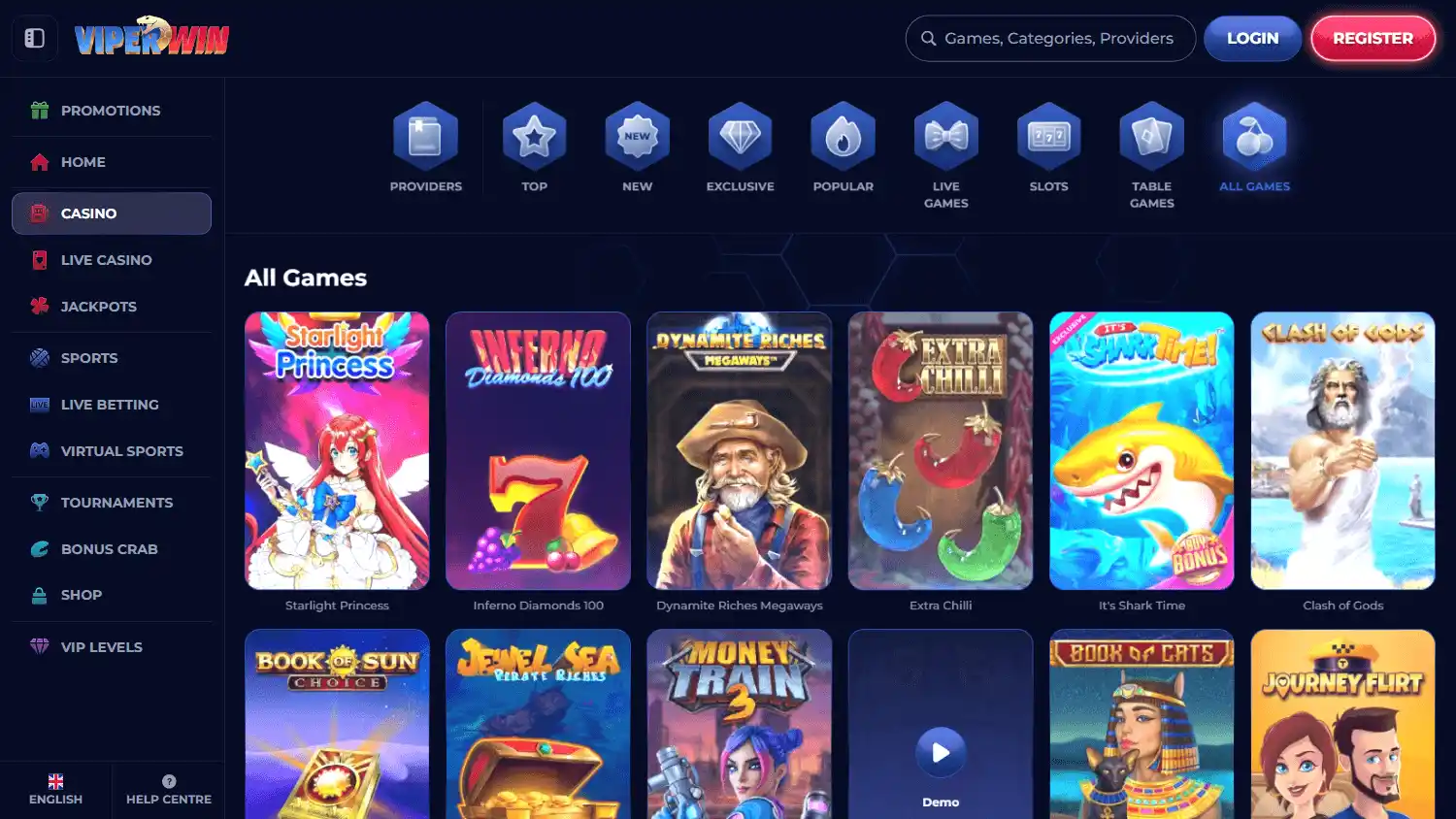 ViperWin Casino screenshot 2