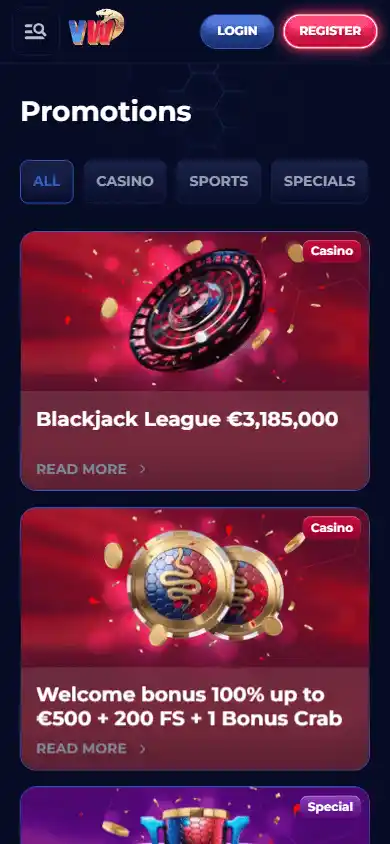 ViperWin Casino screenshot 6