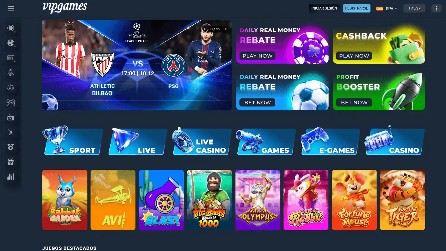 VipGames Casino screenshot 1