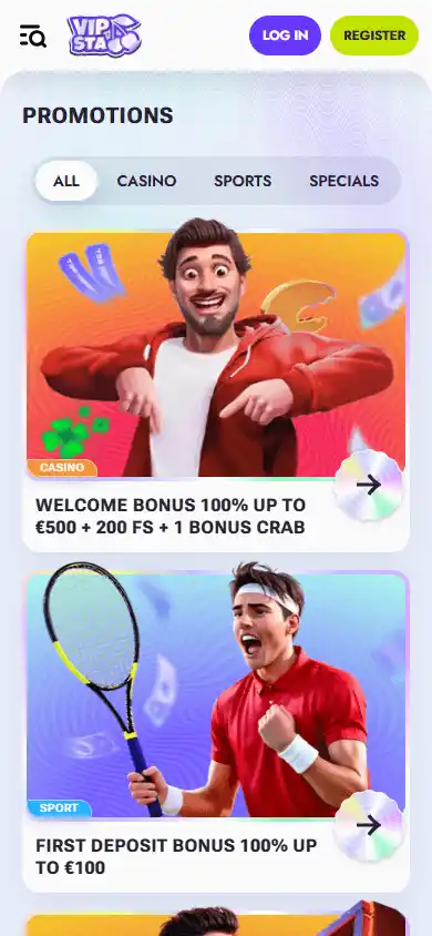 Vipsta Casino screenshot 6