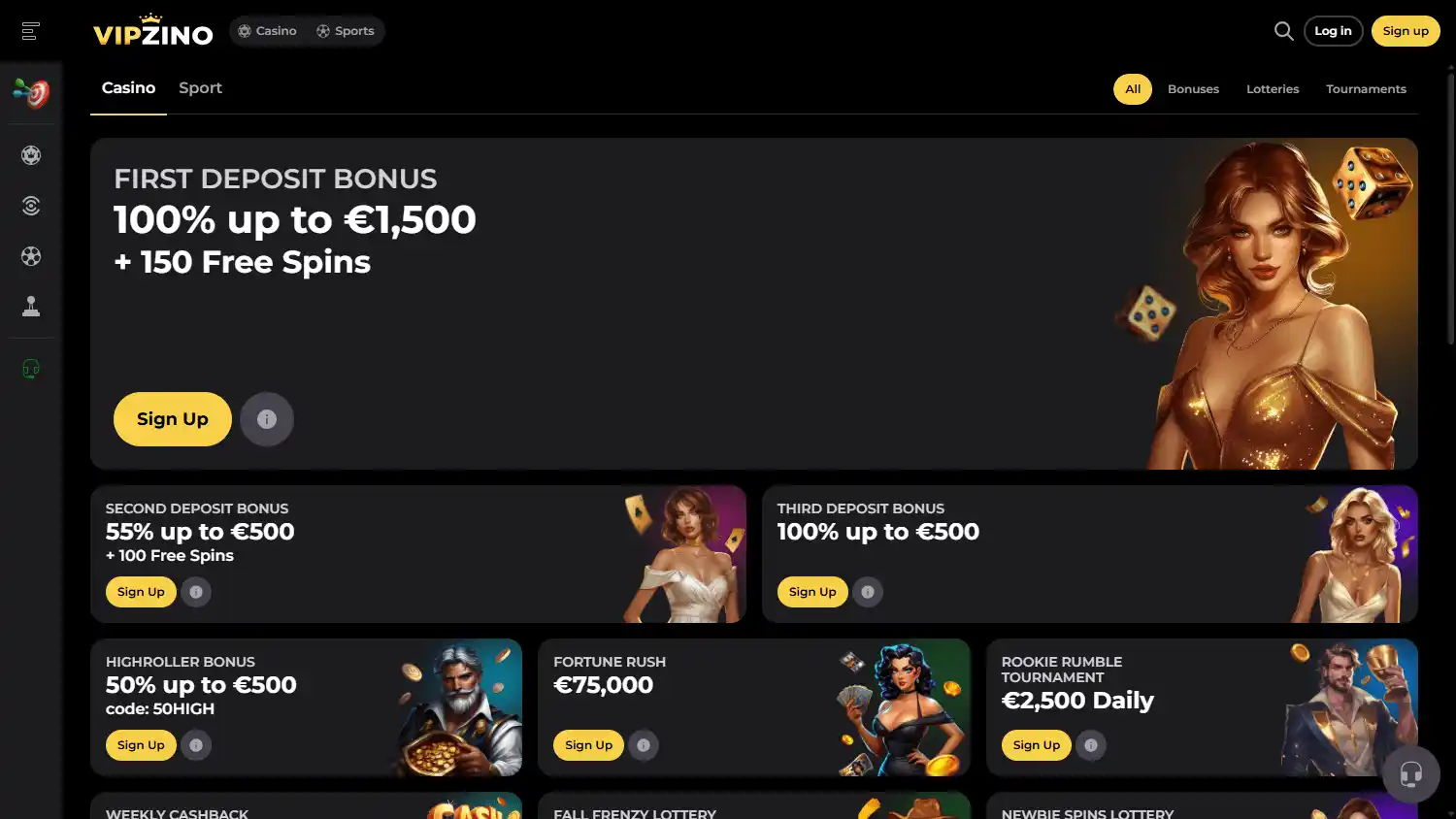 Vipzino Casino screenshot 3