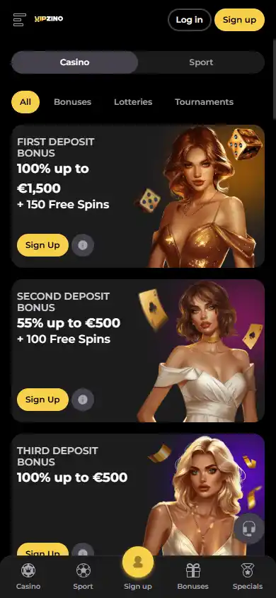 Vipzino Casino screenshot 6