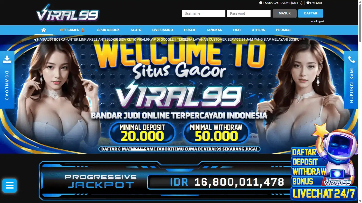 Viral99 Casino screenshot 1