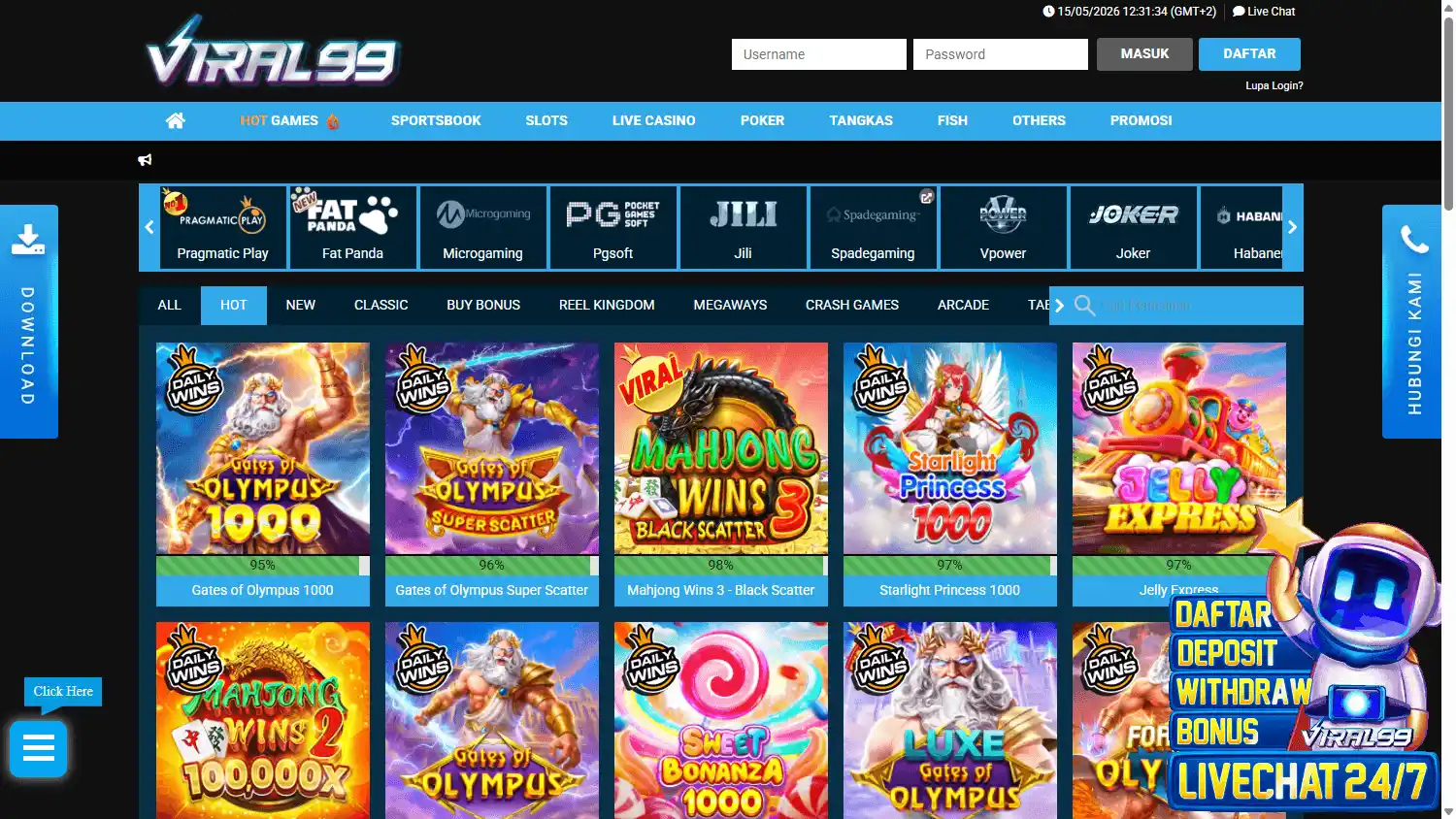 Viral99 Casino screenshot 2