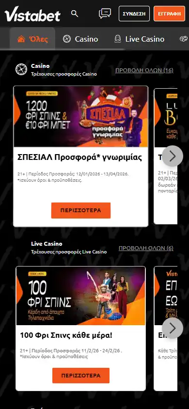 Vistabet Casino screenshot 6
