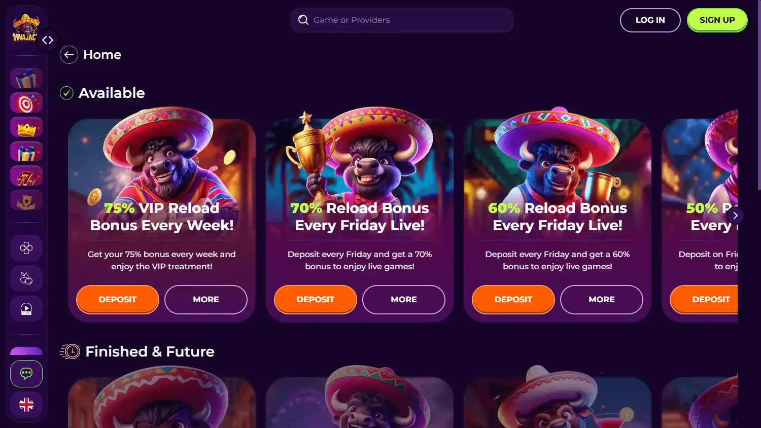 Vivajack Casino screenshot 3