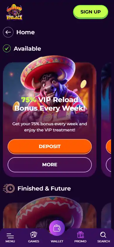 Vivajack Casino screenshot 6