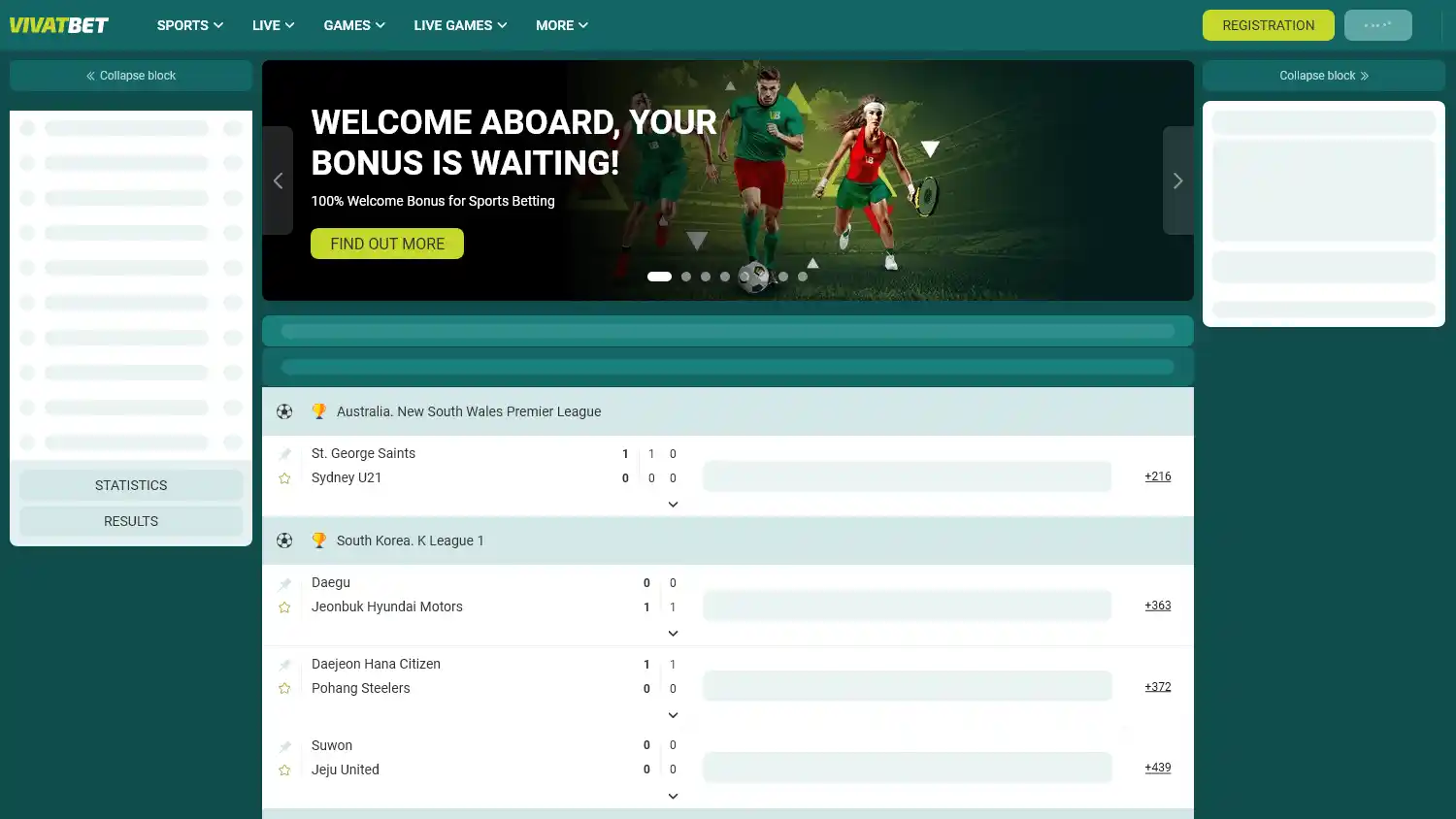VivatBet Casino screenshot 1