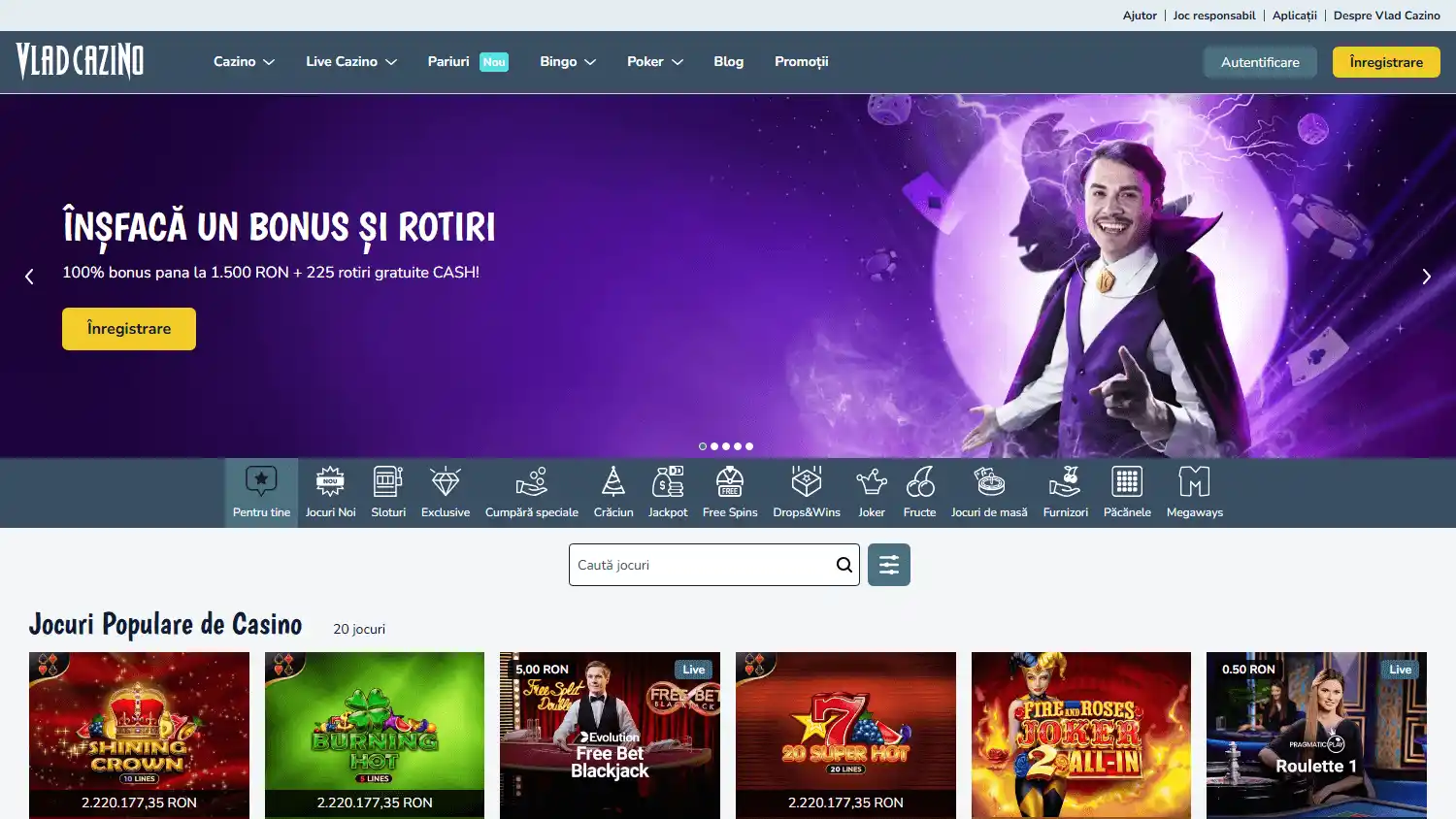 Vlad Casino screenshot 1