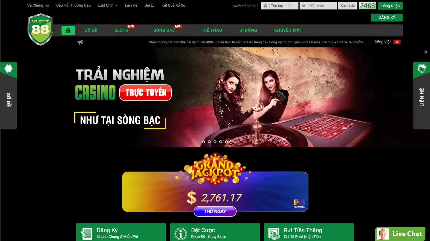 VLOTT88 Casino screenshot 1