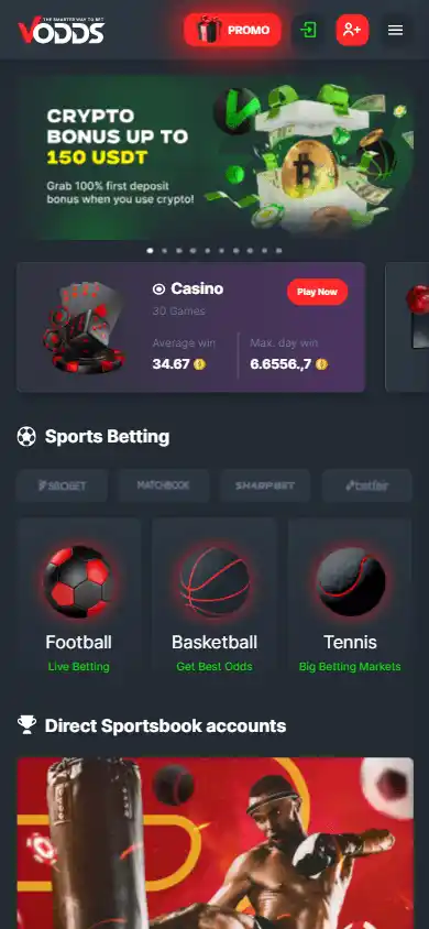 VOdds Casino screenshot 3