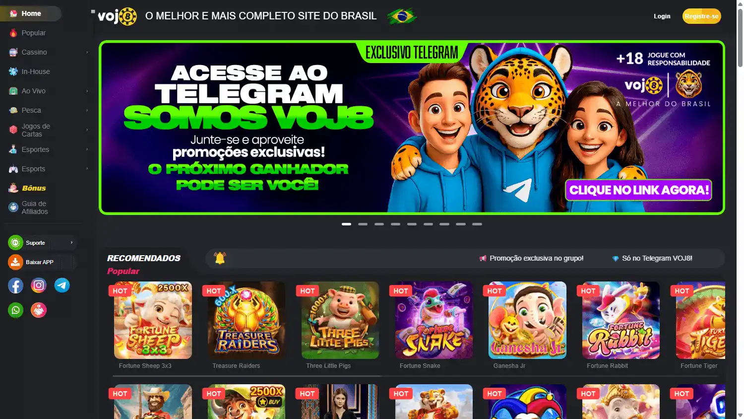 Voj8 Casino screenshot 1