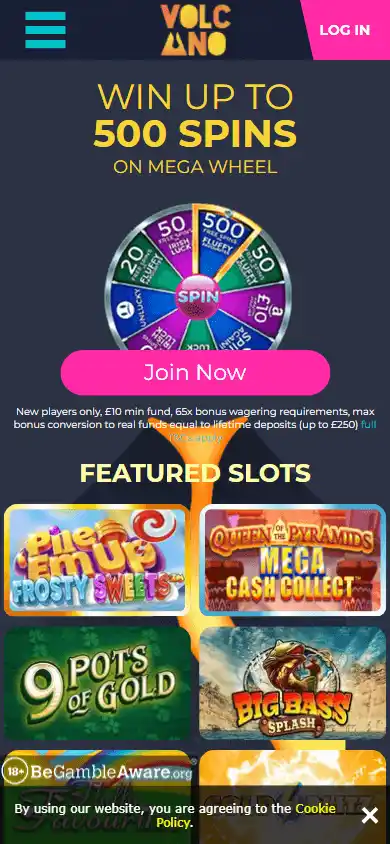 Volcano Bingo Casino screenshot 4