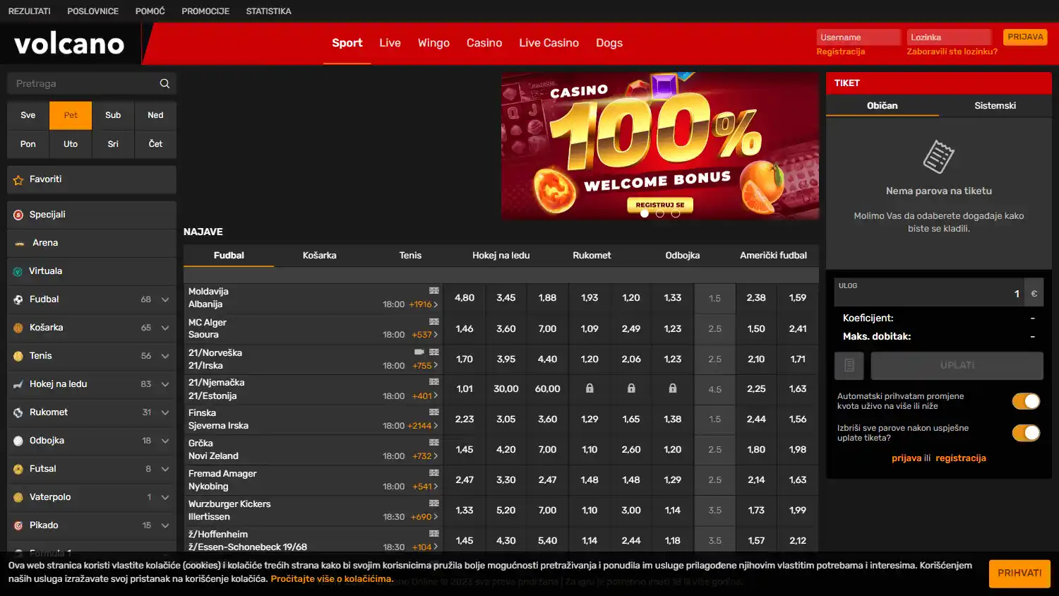 Volcano Casino screenshot 1