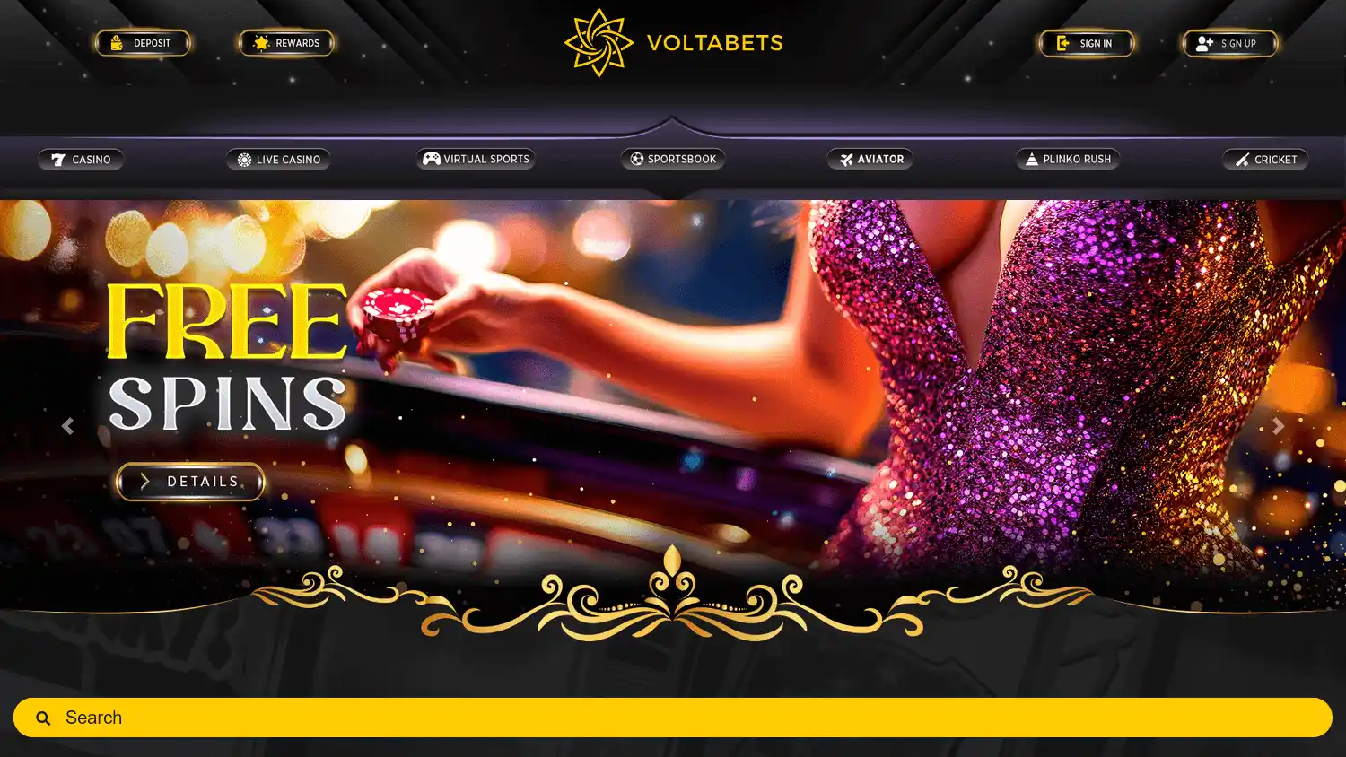 Voltabets Casino screenshot 1
