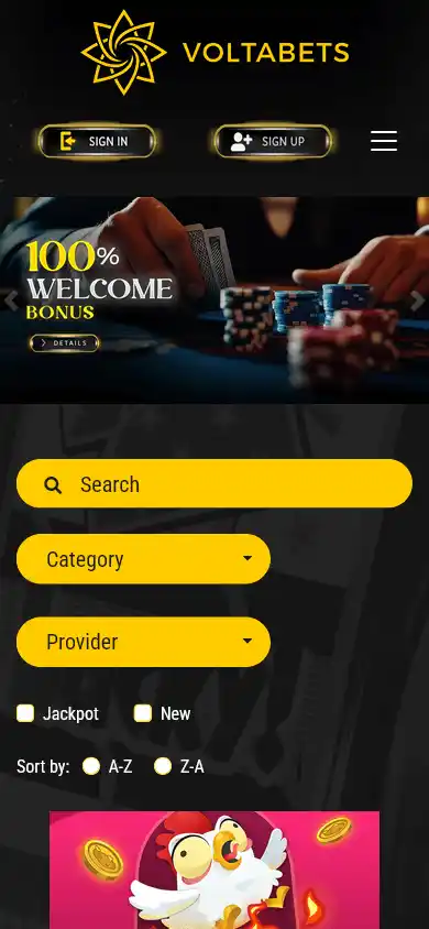Voltabets Casino screenshot 4