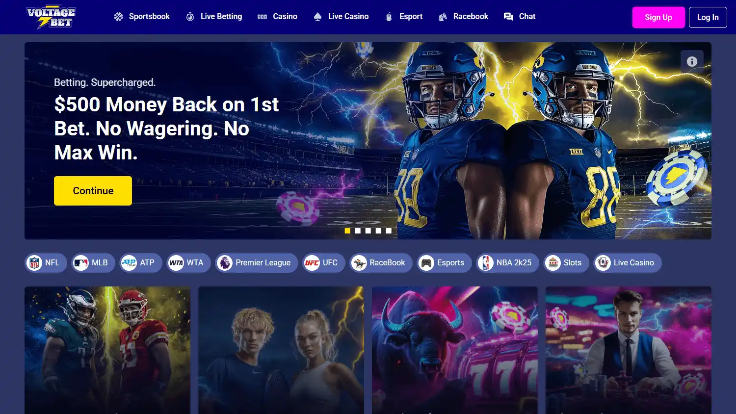 VoltageBet Casino screenshot 1