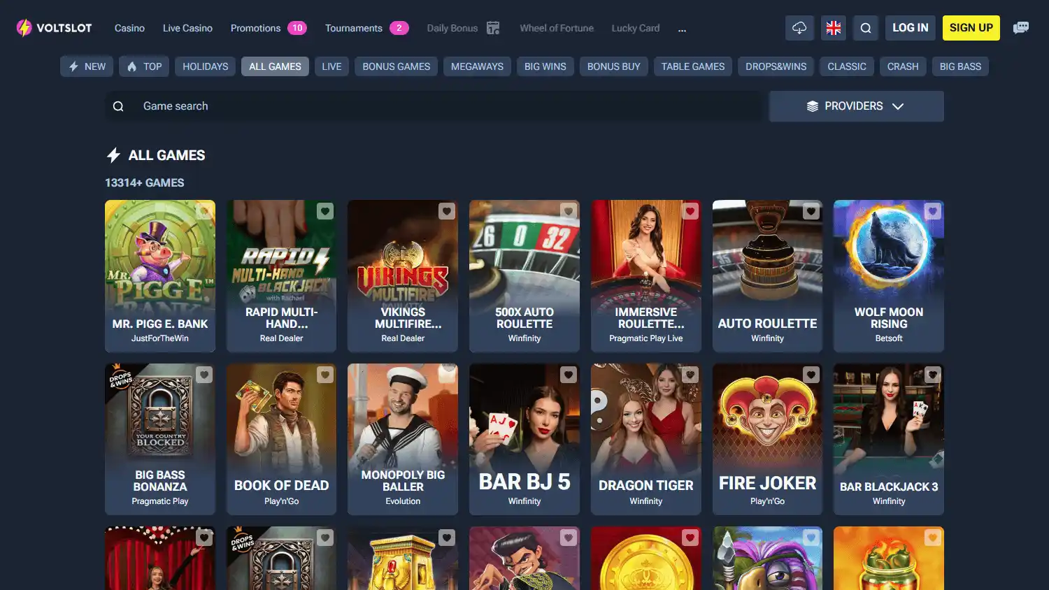 Voltslot Casino screenshot 2
