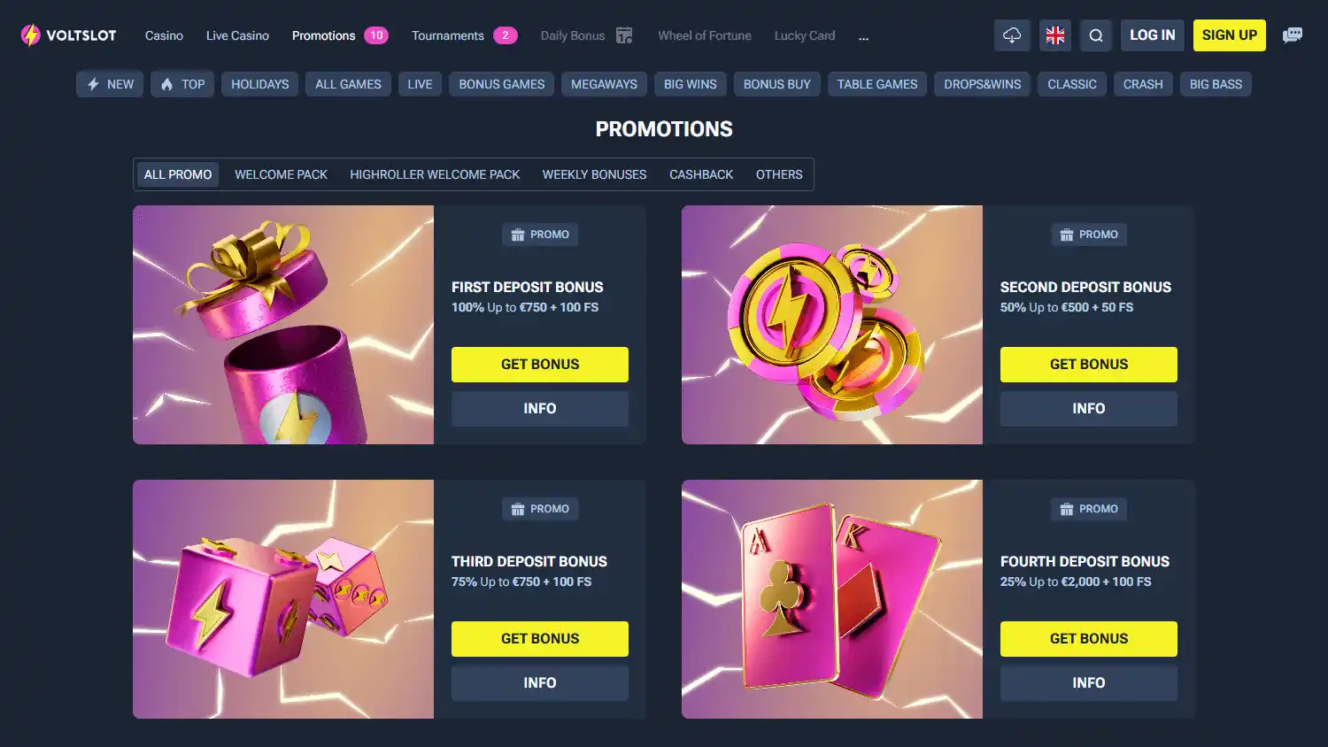 Voltslot Casino screenshot 3