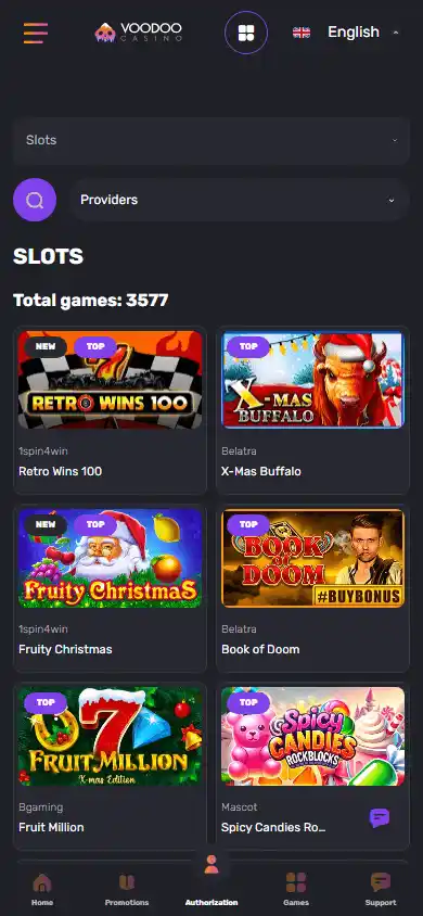 Voodoo Casino screenshot 5