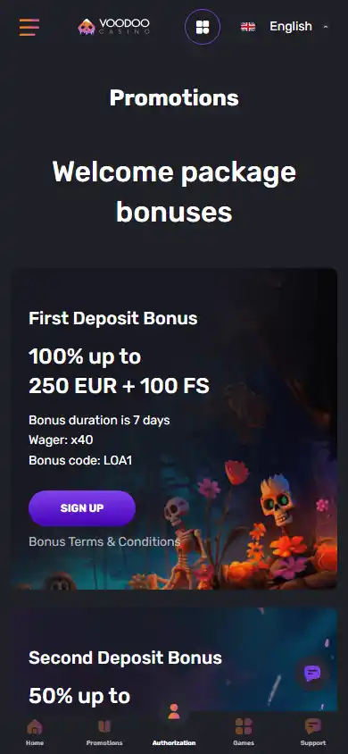 Voodoo Casino screenshot 6