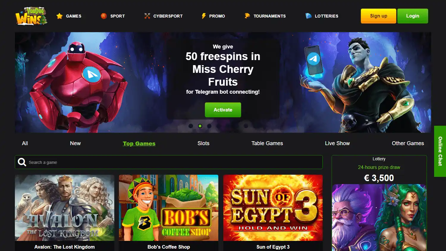 Voodoo Wins Casino screenshot 1