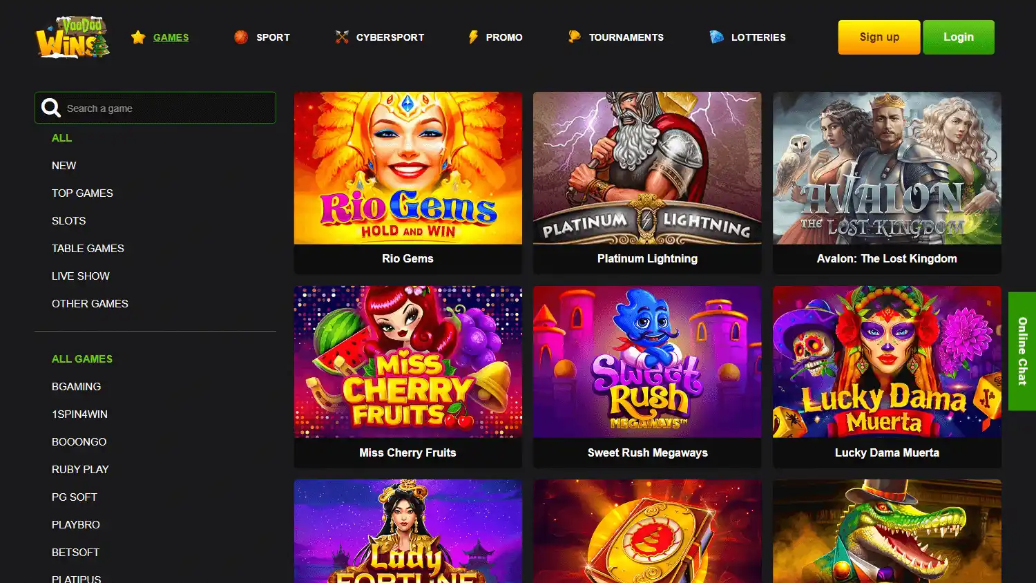 Voodoo Wins Casino screenshot 2