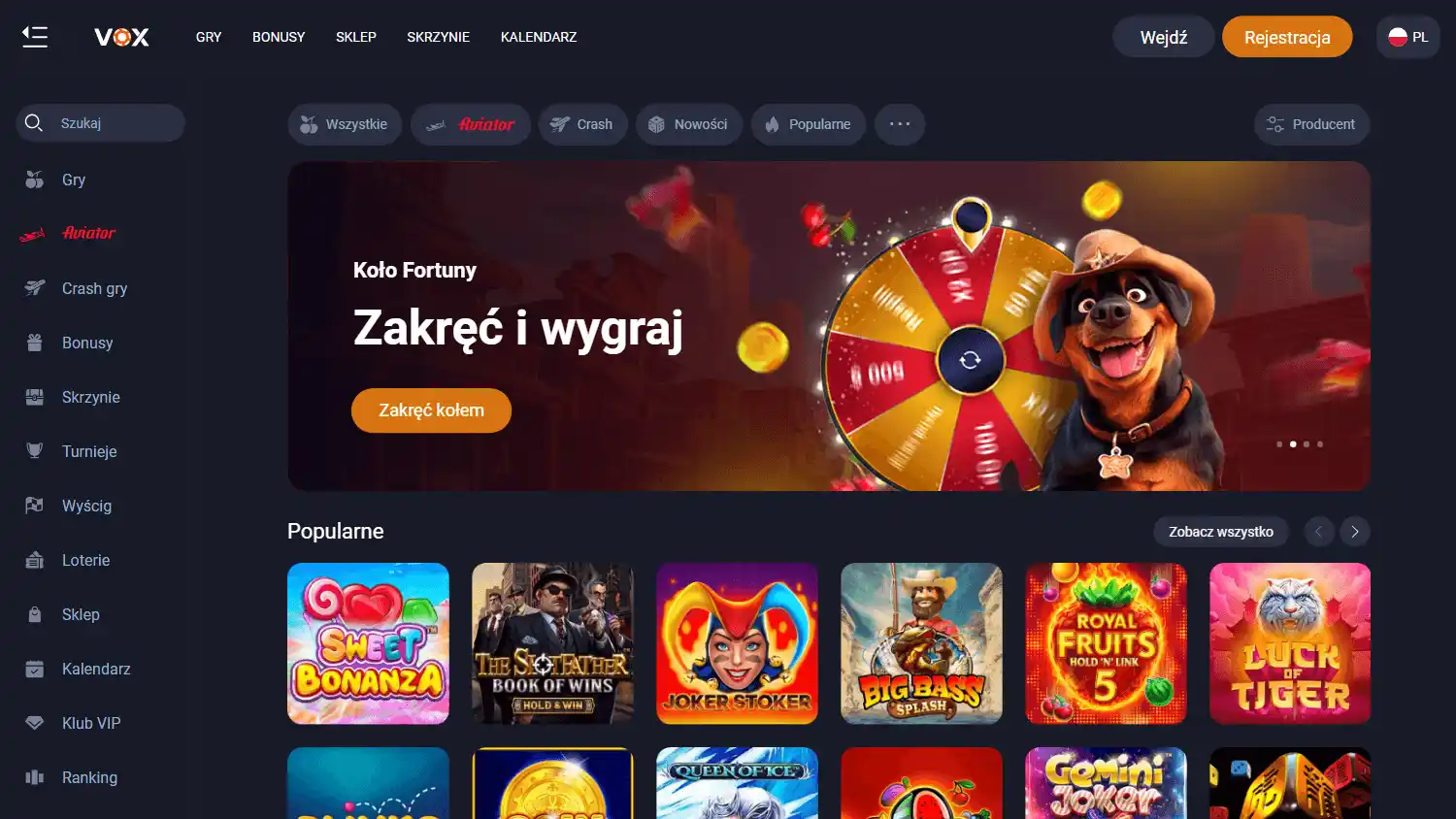 Vox Casino screenshot 1
