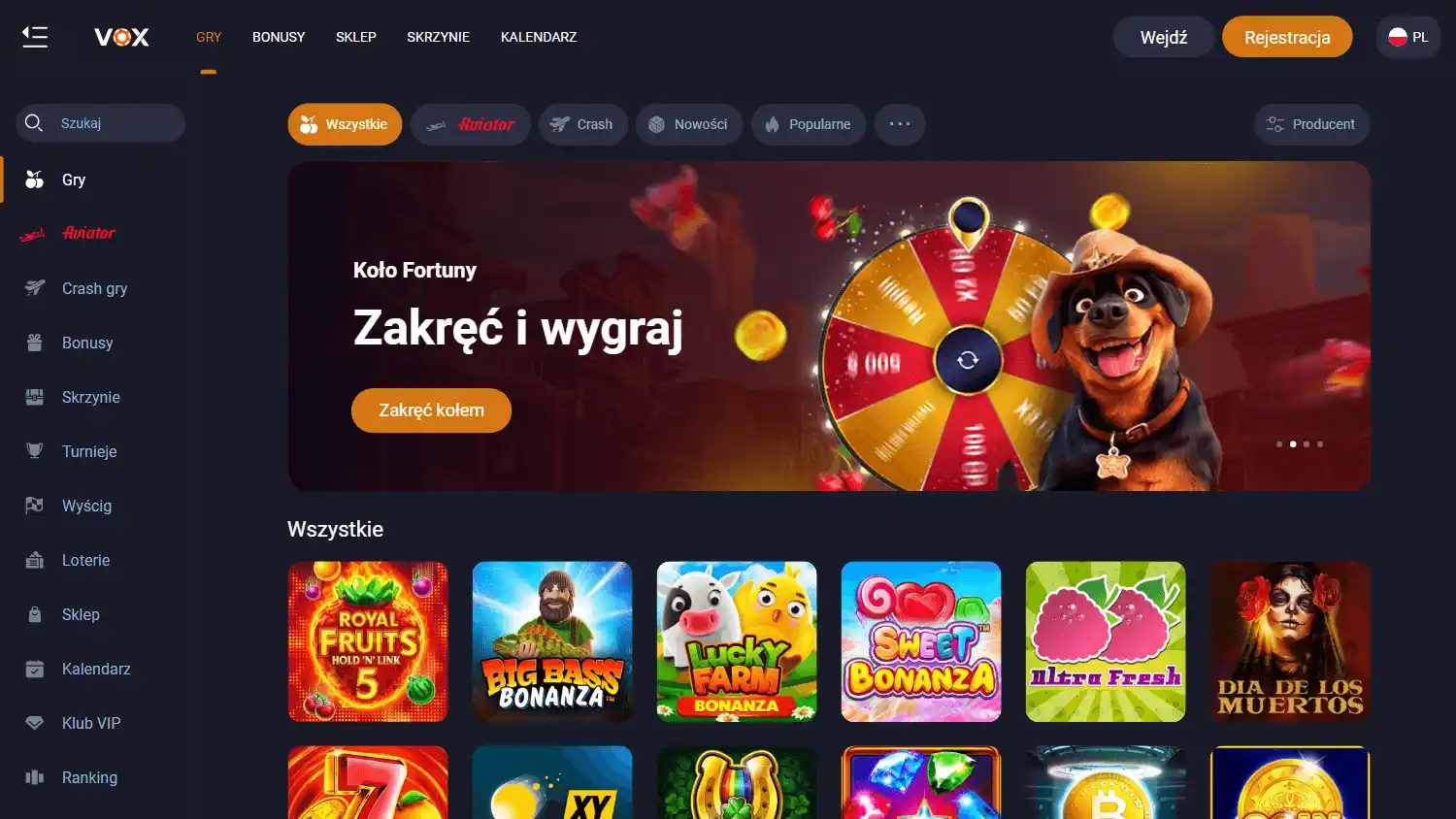Vox Casino screenshot 2