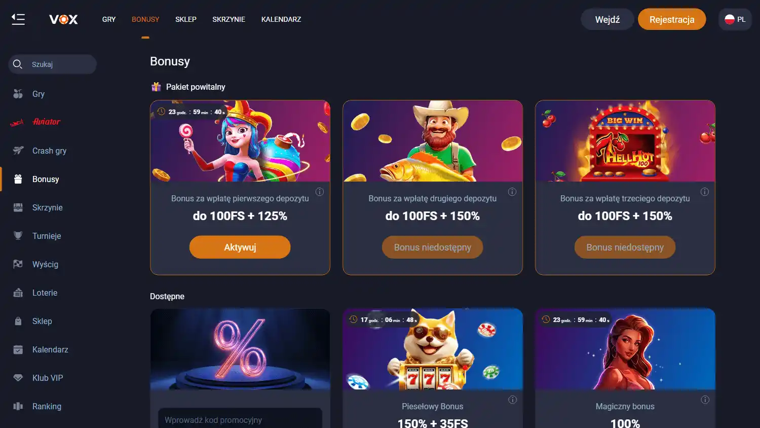 Vox Casino screenshot 3