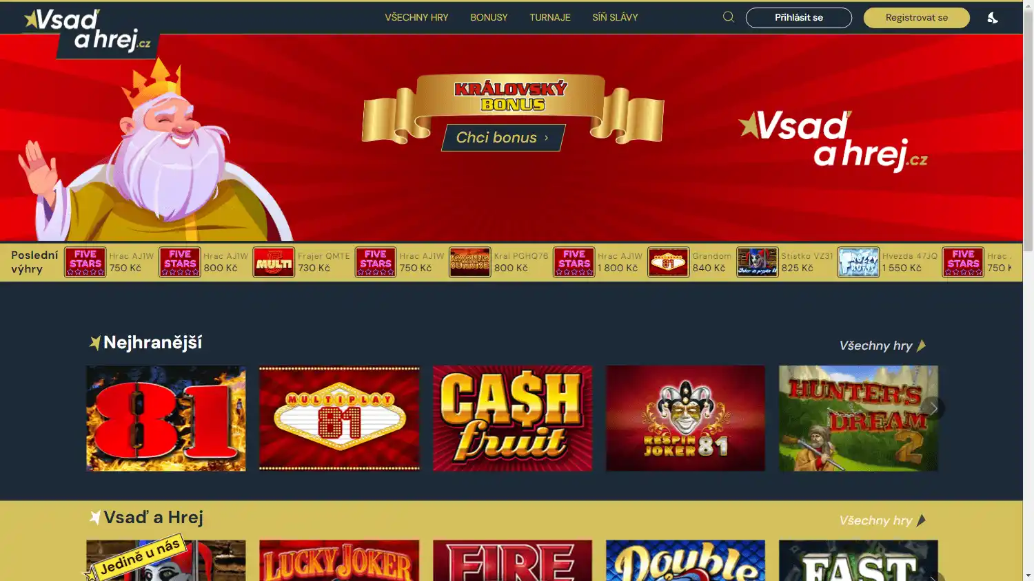 Vsaď A Hrej Casino screenshot 1