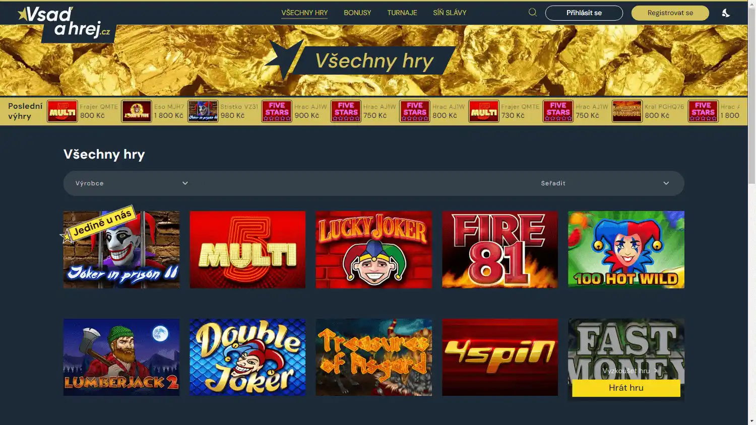 Vsaď A Hrej Casino screenshot 2