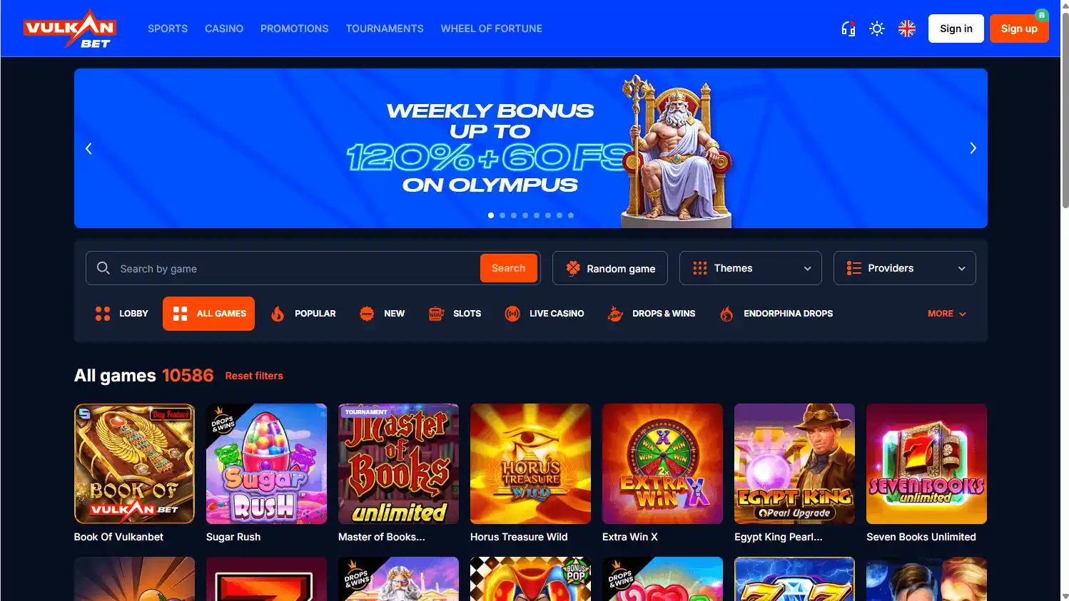 Vulkan.bet Casino screenshot 2
