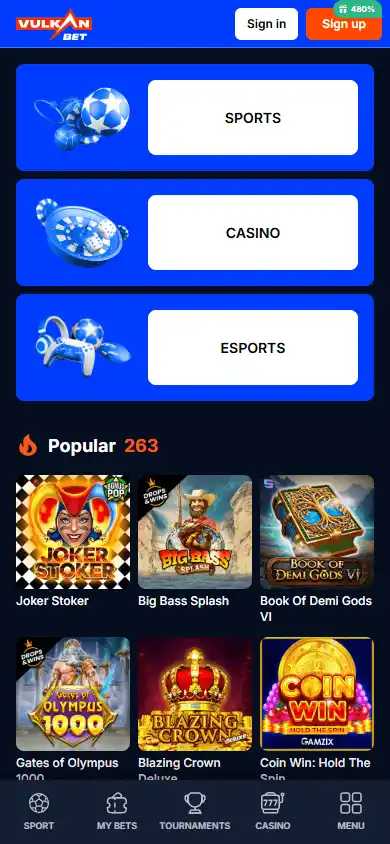 Vulkan.bet Casino screenshot 4