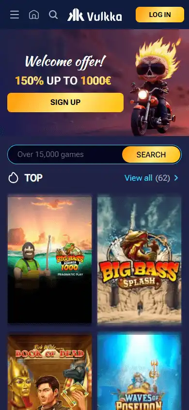 Vulkka Casino screenshot 3