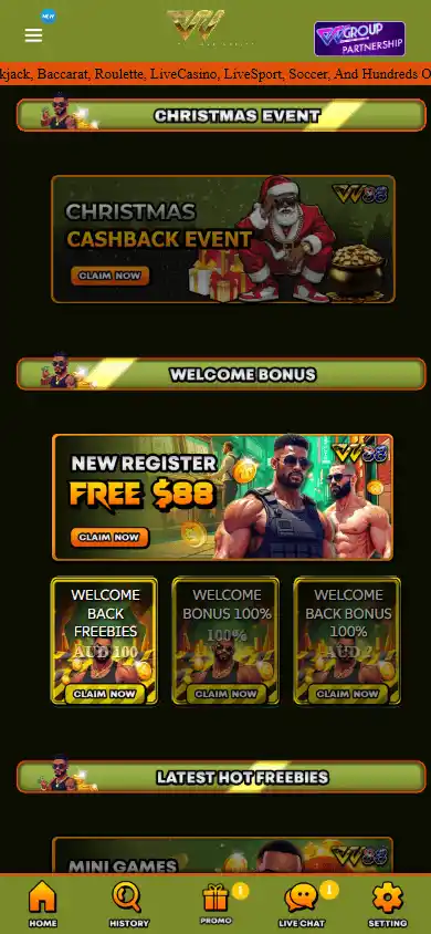 VV88 AUD Casino screenshot 4
