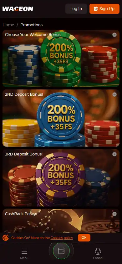 Wageon Casino screenshot 6