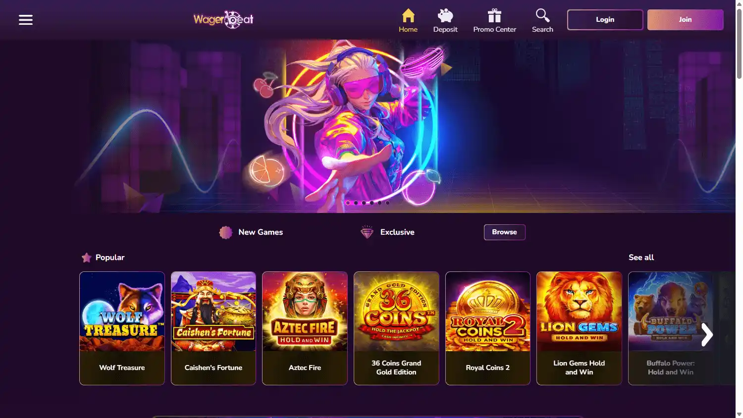 Wager Beat Casino screenshot 1