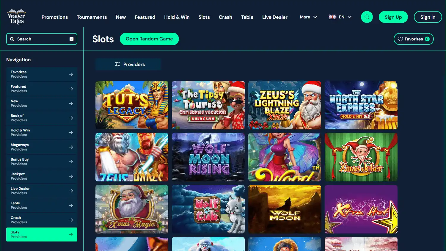 Wager Tales Casino screenshot 2