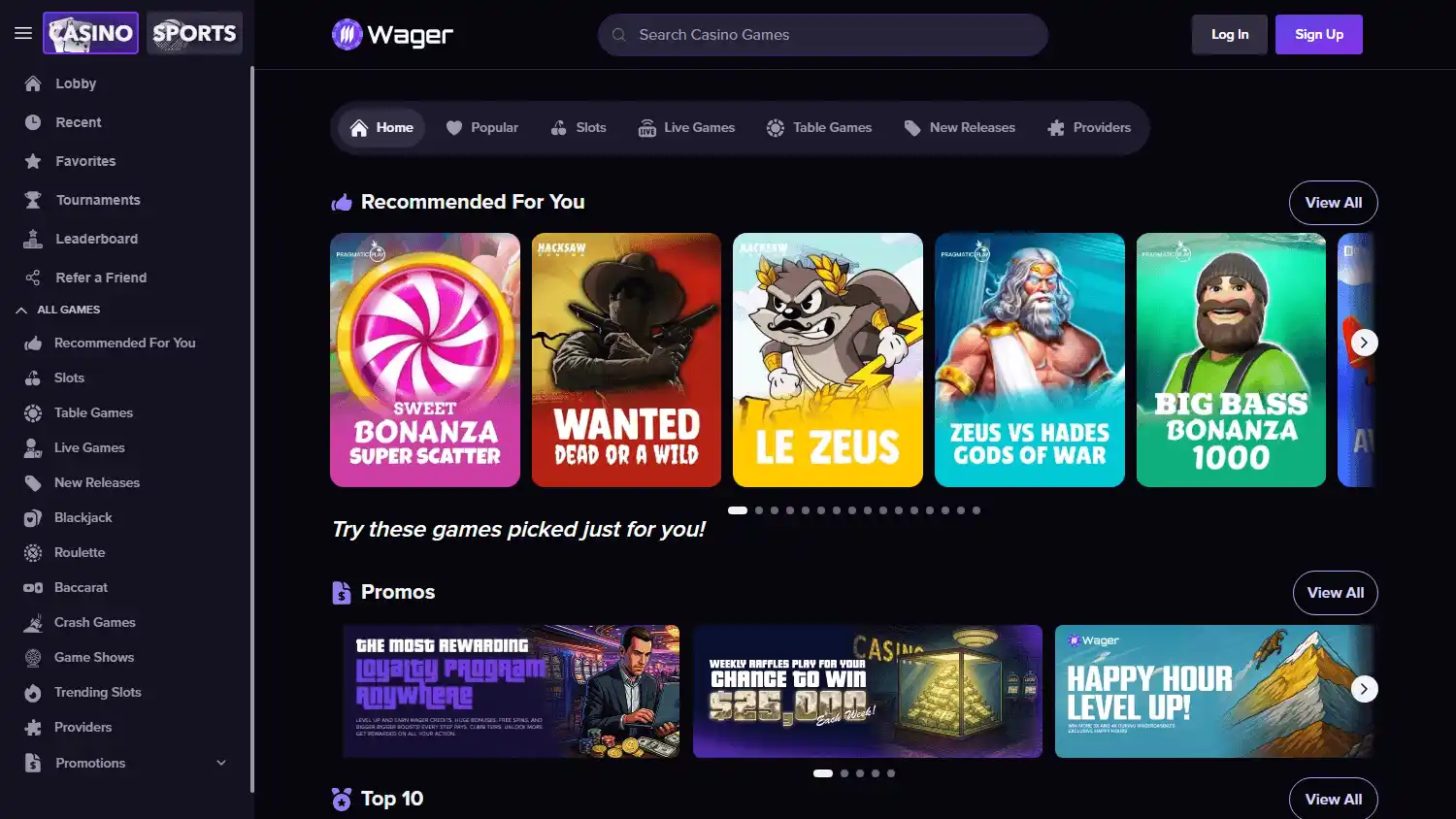 WagerCasino screenshot 2