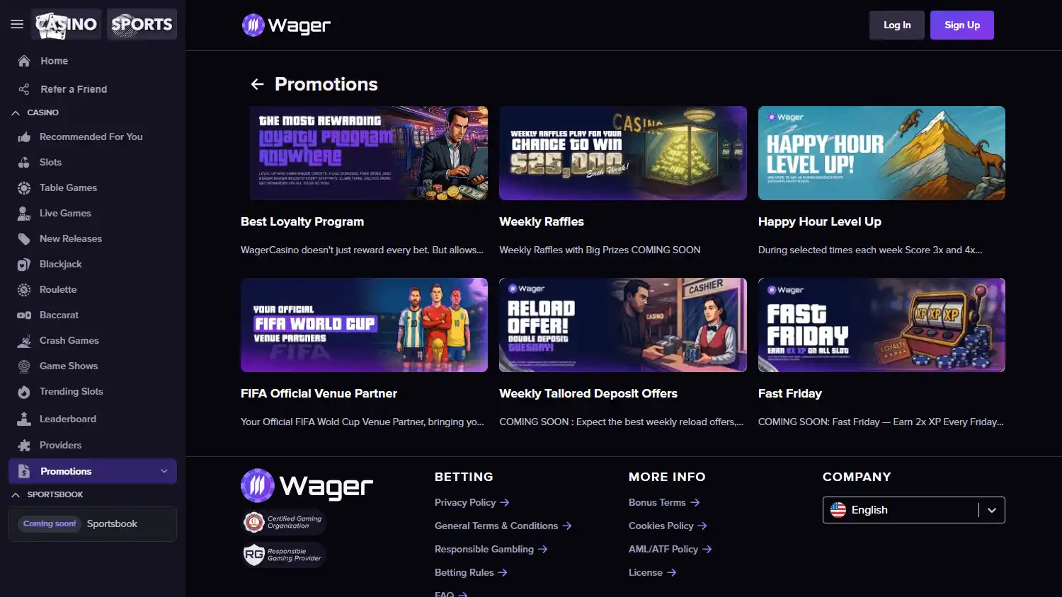 WagerCasino screenshot 3