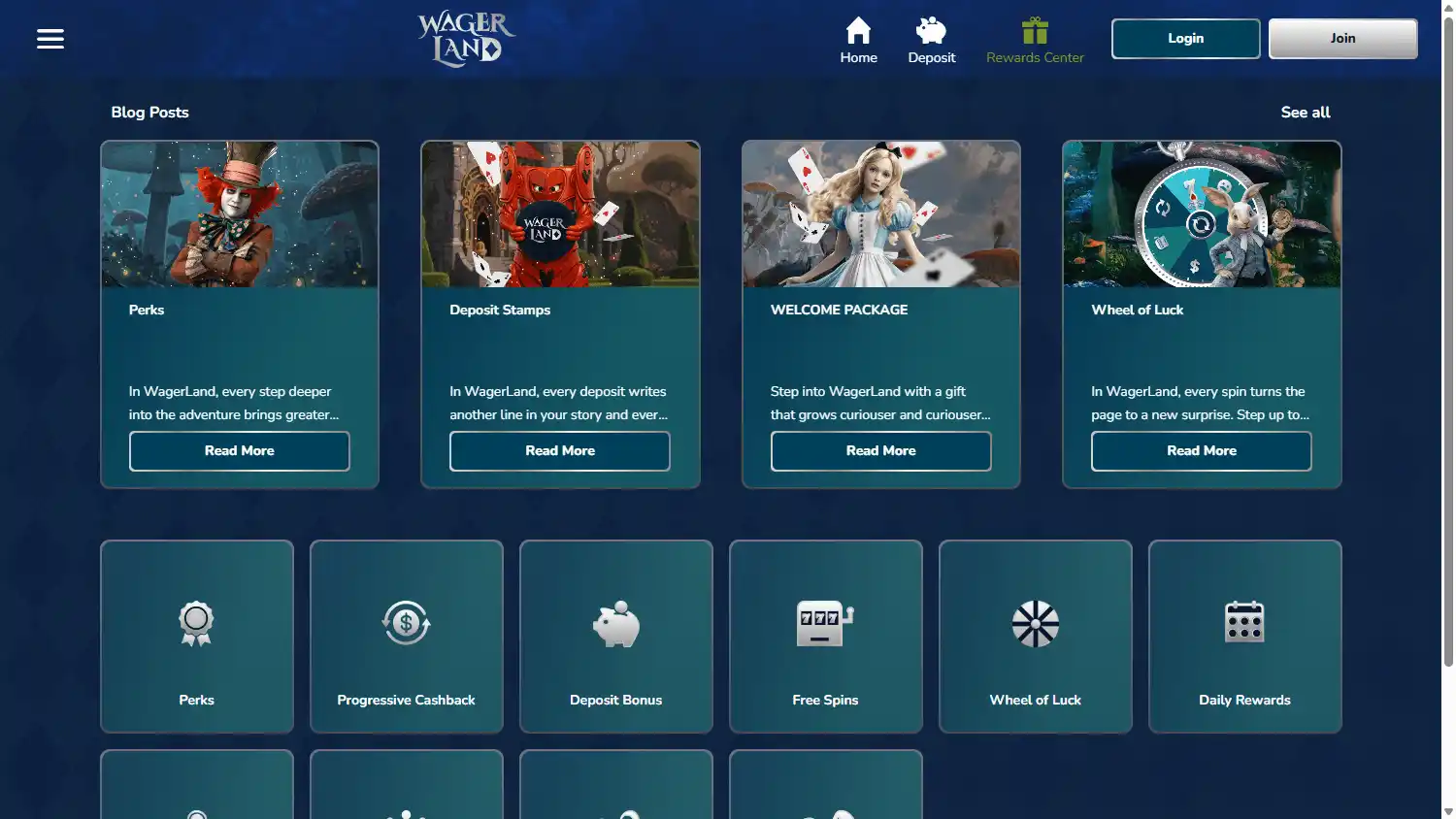 Wagerland Casino screenshot 2