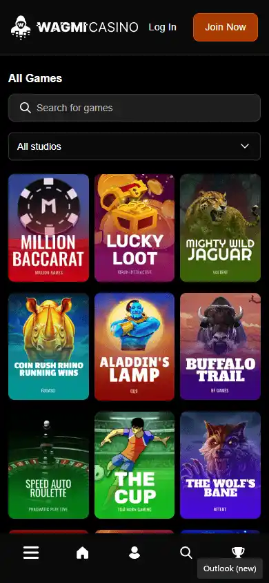 WAGMI Casino screenshot 4