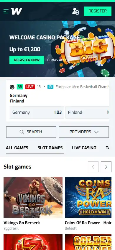 Wallacebet Casino screenshot 4