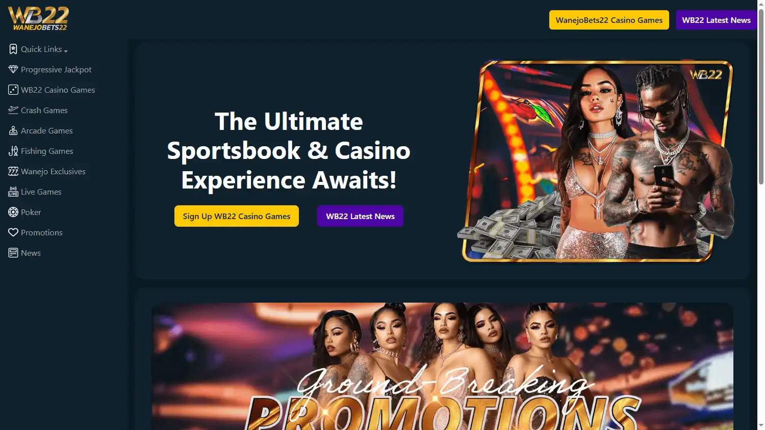 Wanejo Bets Casino screenshot 1