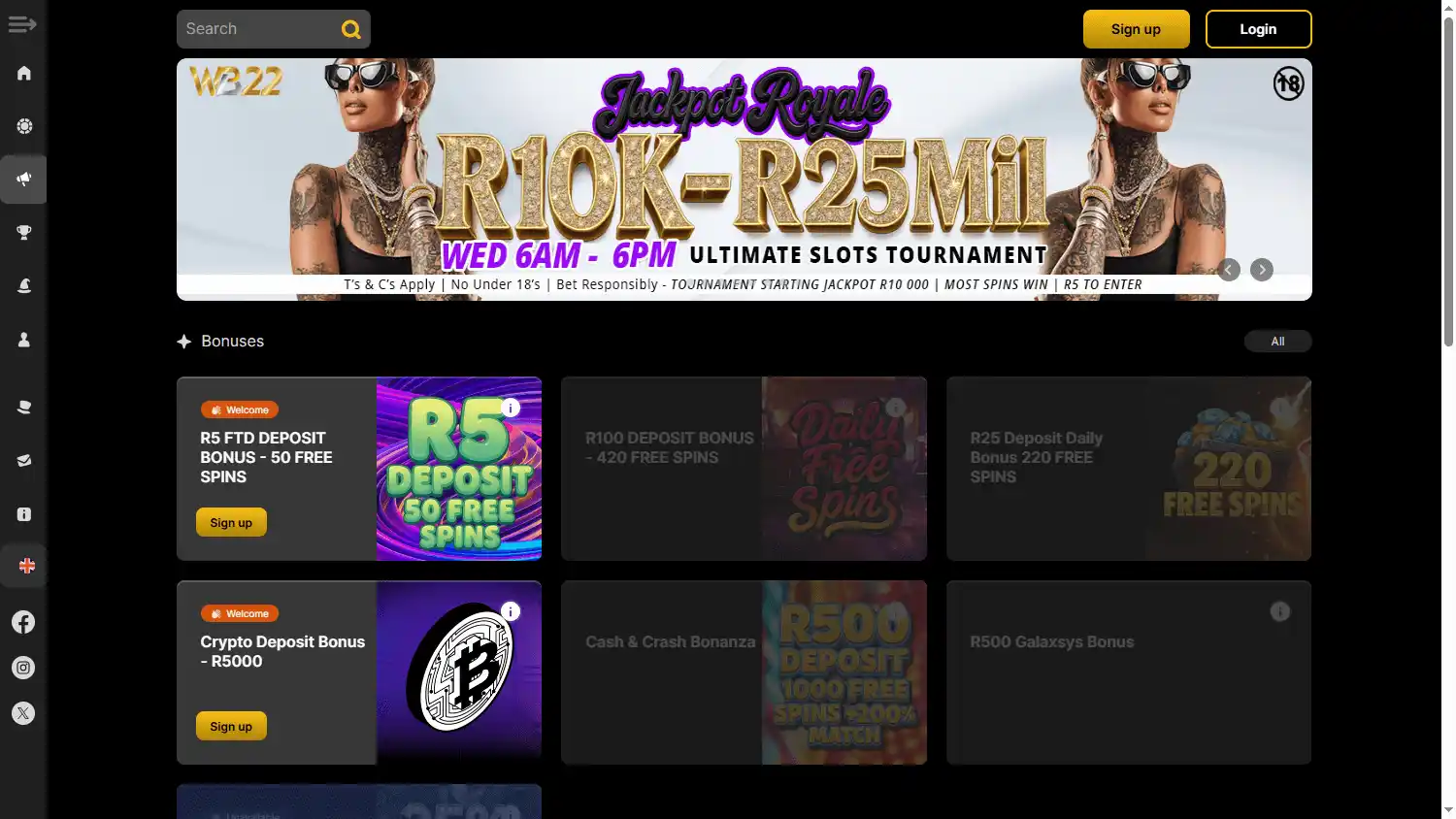 Wanejo Bets Casino screenshot 3