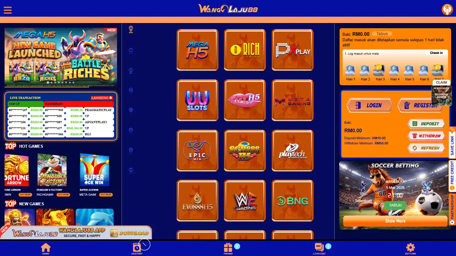 WangLaju88 Casino screenshot 1