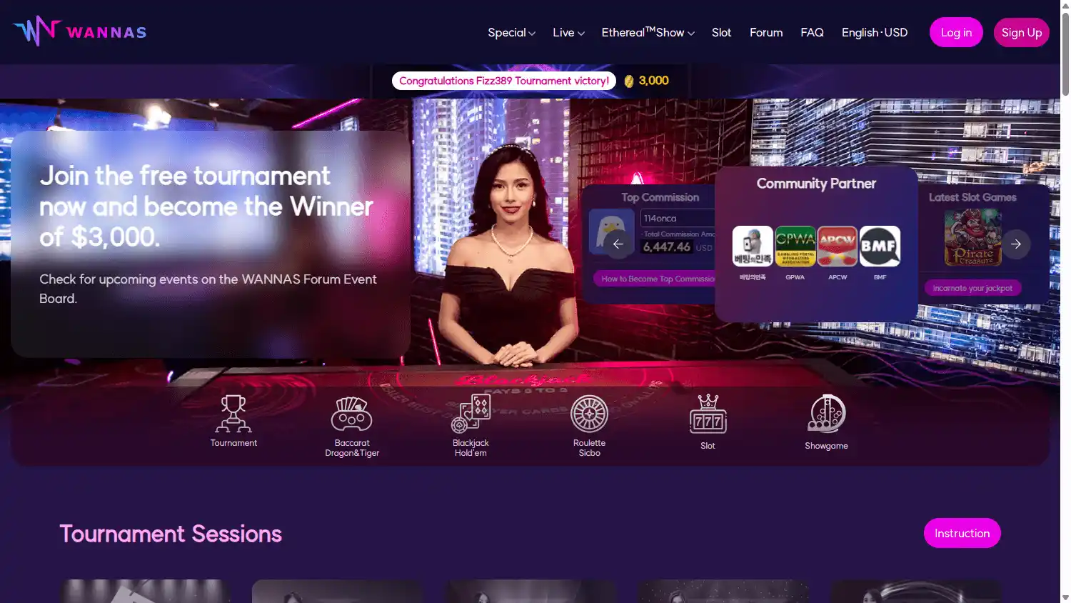 Wannas Casino screenshot 1