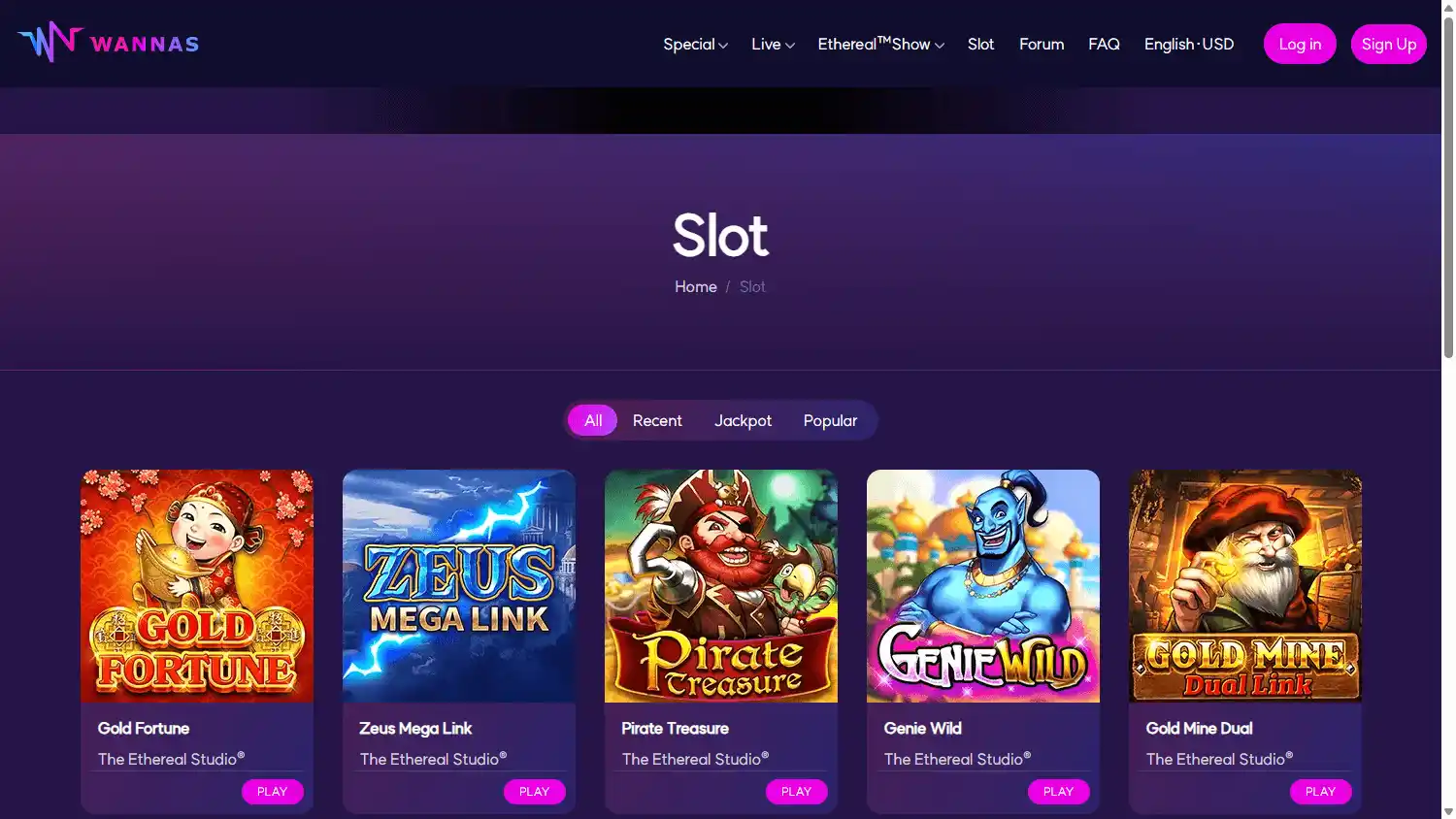 Wannas Casino screenshot 2