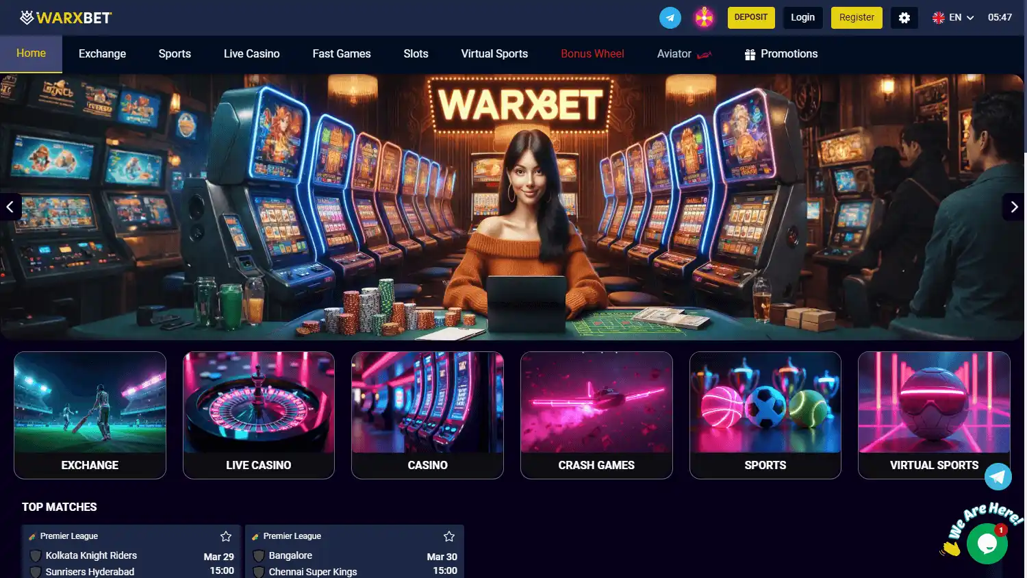 WarXBet Casino screenshot 1